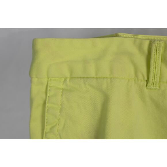 Talbots The Weekender Size 14 Pants Straight Leg Yellow-Lime - Picture 4 of 8